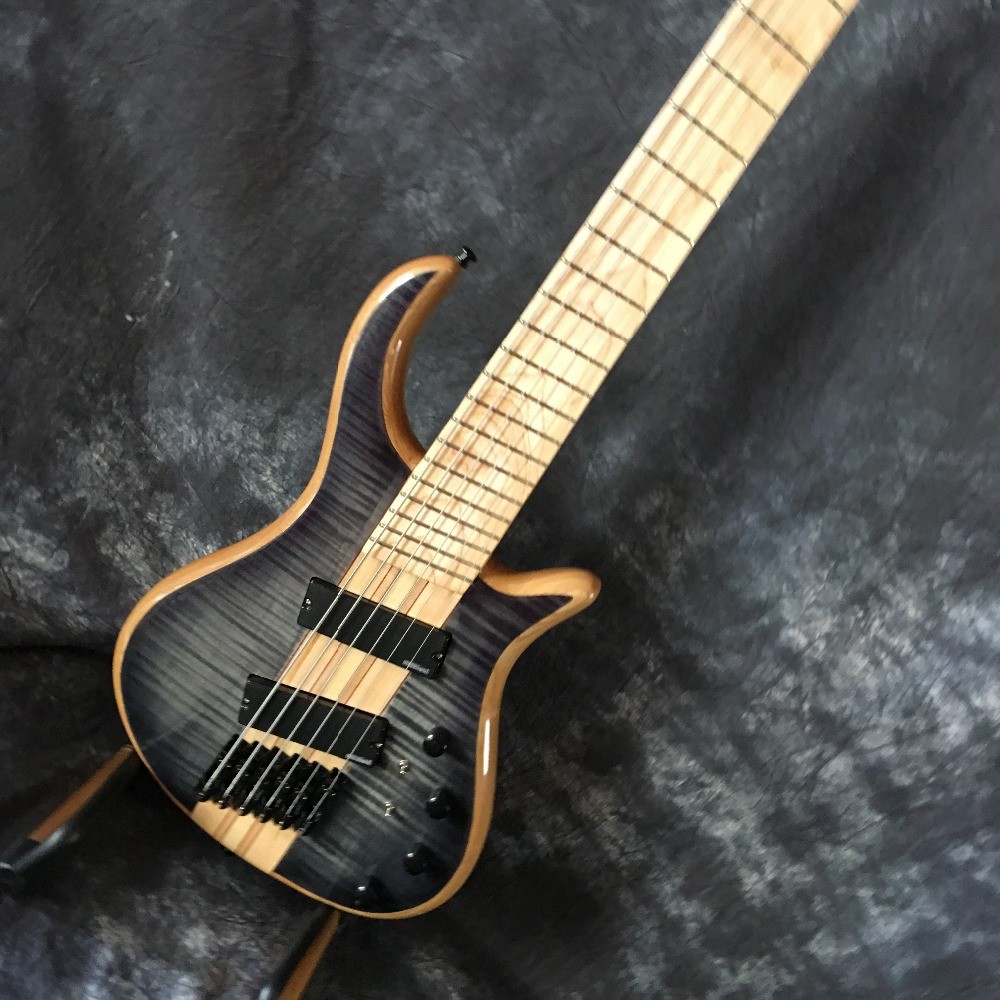 2017 hot 6 string bass guitar.OEM retail new 6 strings electric bass guitar EMS free shipping