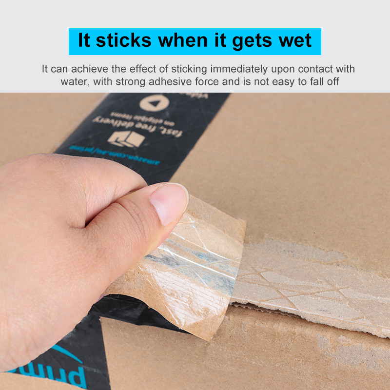 Custom Design Self Adhesive Kraft Paper Tape Water Activated Kraft Paper Tape
