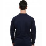 Round Collar FR Henley Shirt Navy Blue NFPA2112 CAT2 For Welding