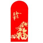 OEM Chinese Ang Bao Red Envelope Light Gold Hot Stamping Red Color Ang