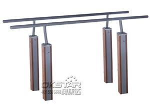 China outdoor wooden fitness equipment--WPC Top quality&amp;service gymnastic preschool parallel bars outdoor fitness equipment wholesale