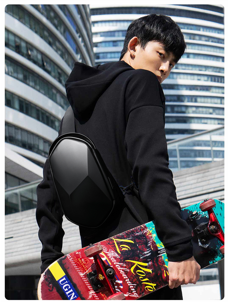 Oem Mens Laptop Sling Bag Mens Front Sling Bag Ventilation Multi Storey