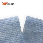 Wood Pulp PP Rolled Disposable Wiping Cloth Blue Color Cleaning Towels