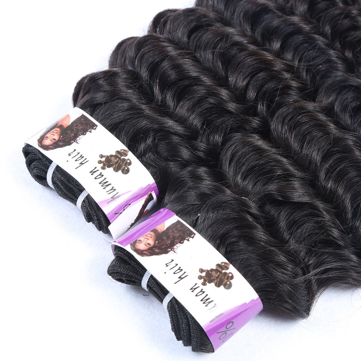 Double Drawn Wholesale price 100% Peruvian hair bundles , Deep Wave Hair