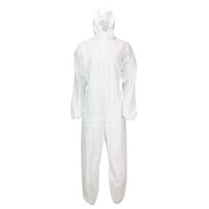 China 75g Industrial PPE Equipment Elastic Disposable Microporous Coveralls wholesale