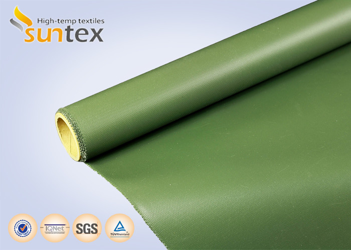 Flame Resistant Cloth Silicone Calender Coated Fabric For Expansion Joints And Fabric Ductwork Connector