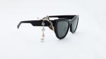 Women acetate Frame Big Cateye shape Sunglasses Sparkling Crystal decoration