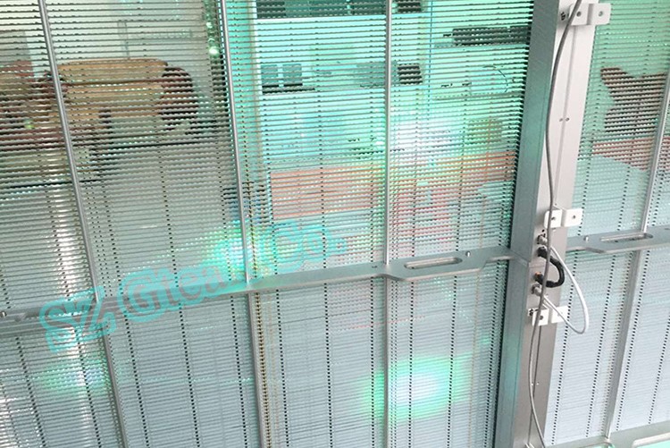 See through transparent led display window advertising