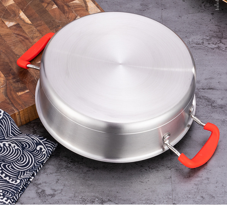 New Arrival Kitchen Cooking Pot Set Stainless Steel Soup Pot Set Cooking Cookware Set