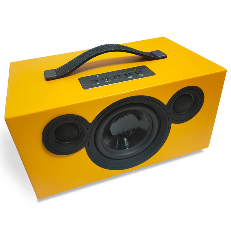 Compact Portable Solid Wooden Bluetooth Speaker For Home With Rechargable Battery