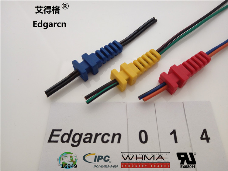 Black Blue Yellow Overmolded Strain Relief With Iso9001 Ul Certification