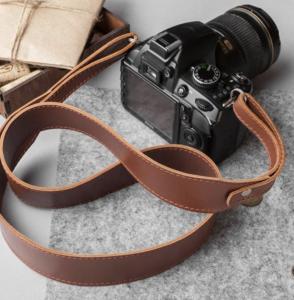 China Blister TNT Personalised Leather Accessories 45x6cm Camera Leather Strap wholesale