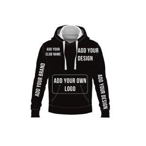 China Custom Sportswear Sublimation Print Pit Crew Racing Men's Hoodies with V-neck Collar wholesale