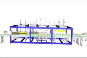 China Liquor Gift Box Case Packing Machine Compact Case Packer For Water Production Line wholesale
