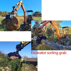 China 0.6 Cbm Sorting Grab , Demolition Grapple For Excavator 18 Ton wholesale