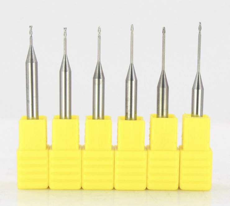 Long Neck Carbide Ball End Milling Cutter Tool Micro Diameter Series