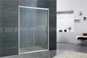 China Aluminum Alloy Bathroom Shower Screens Tempered Glass Moving Door for Home / Hotel wholesale
