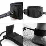 Comfortable Ankle Straps 7mm 10ft SUP Coil Leash