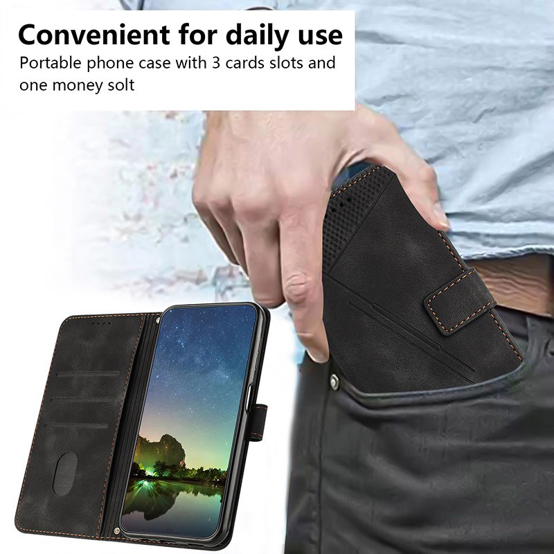 Waterproof Luxury Leather Wallet Phone Case for iPhone 15 14 13 12 11 Accessories