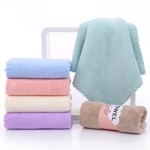 China Plain Pink 200gsm Quick Dry Microfiber Face Cloth wholesale