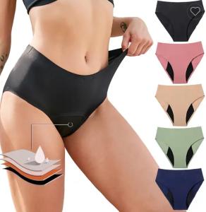 China Proof Overnight Period Panties Underwear Plus Size High Waist Seamless Menstrual Panties wholesale