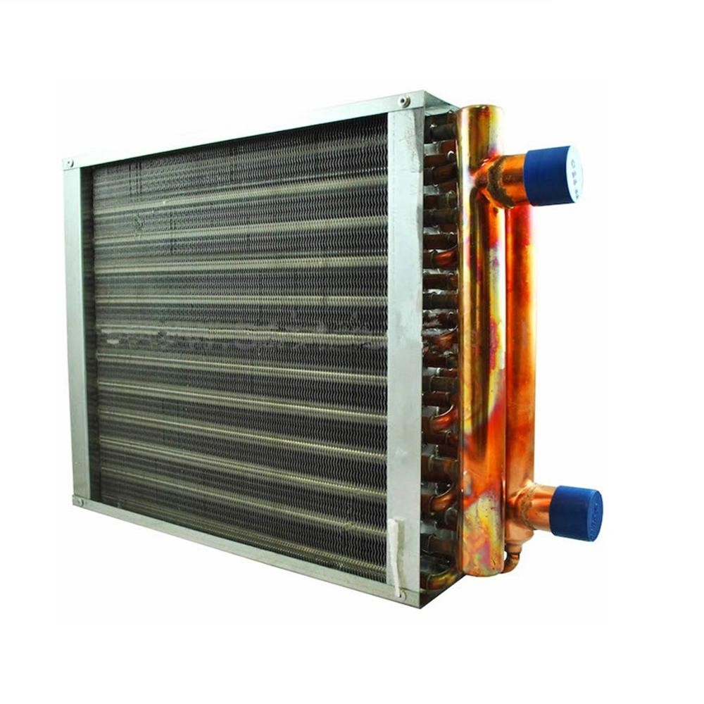 1.5HP Copper Tube Copper Fin Type Heat Exchanger OD7mm