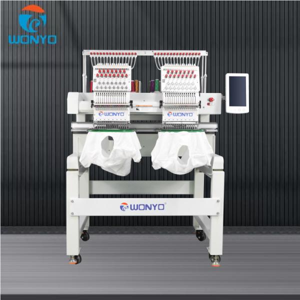 WONYO Black Kong Computerized Embroidery Machine 2 Heads for Baseball Cap and Clothes