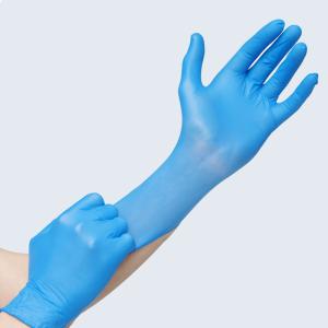 China ISO13485 6Mil Nitrile Exam Gloves Medium / Disposable Hospital Gloves wholesale