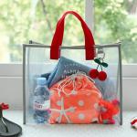 Digital Printing Stadium Ladies PVC Beach Tote Bag