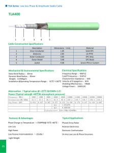 China TLA Series Low loss phase &amp;AmPlitude Stable cable wholesale
