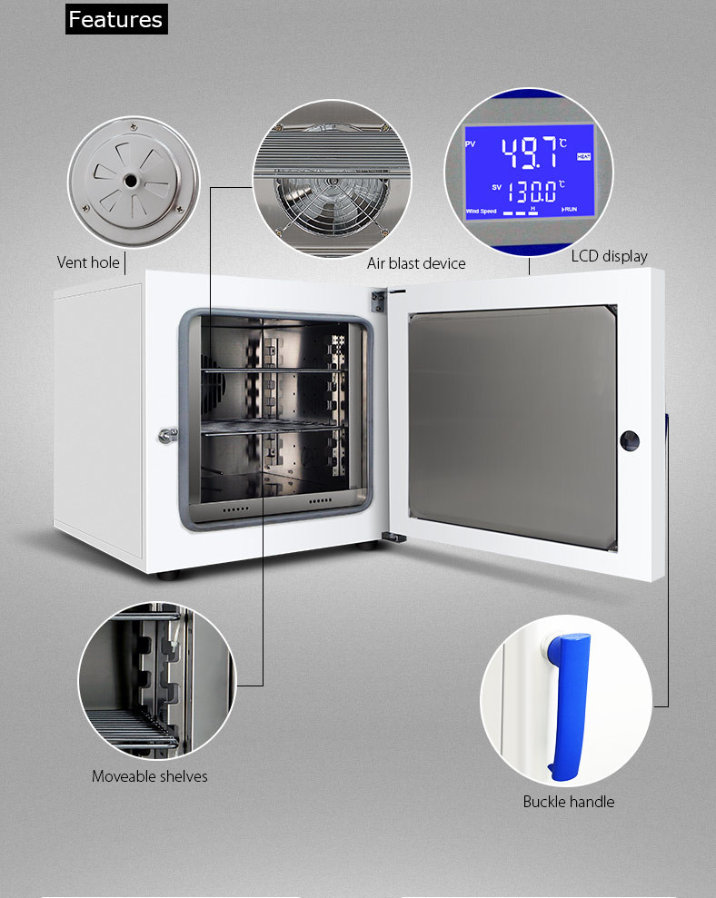 70L Laboratory Dryer Oven High Temperature Hot Air Experimental Electric Heating Blast Constant Temperature Drying Oven