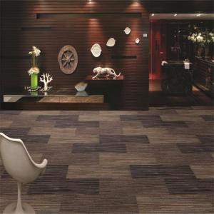 China Rectangular shape Aquafil nylon 6 yarn carpet tile wholesale