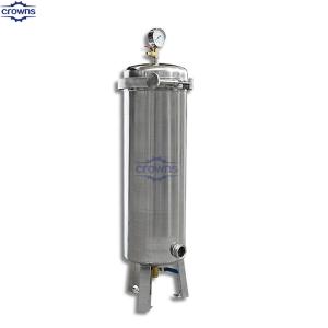 China Filter Hot Sale 304/316L Multi Core Stainless Steel Wine Cartridge Filter Housing 10'' 20'' 30'' for Beer Filtration wholesale