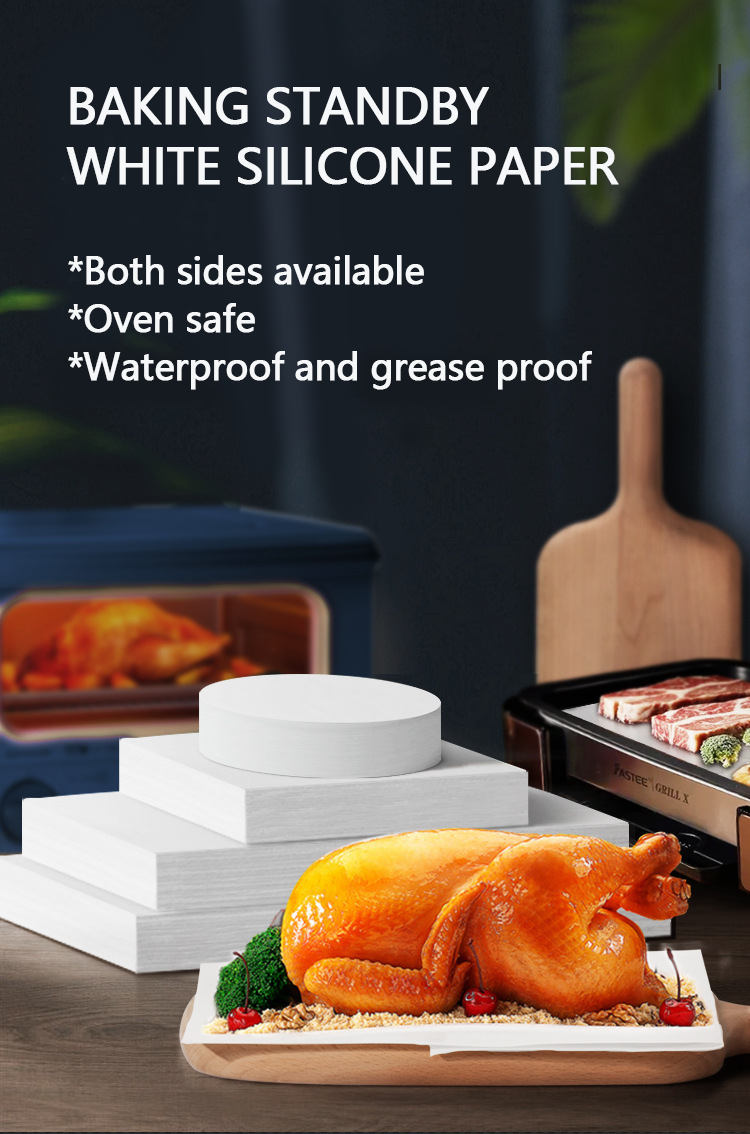 Procurement Festival Exclusive Food Grade Silicone Parchment Paper Roll Brown And White