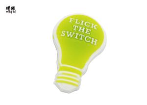 China Light Shape Personalised PVC Lapel Pin Badges Safe Pin Attached wholesale