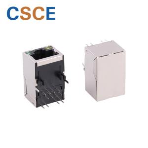 China Black Color RJ45 Connector Transformer Housing Material PBT / PA66 / PA46 wholesale