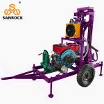 Water Well Borehole Drilling Rig Hydraulic Drilling Rig Trailer Mounted Water