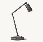 Solid Steel Restaurant Rechargeable Table Lights Glass Bulb Cover With