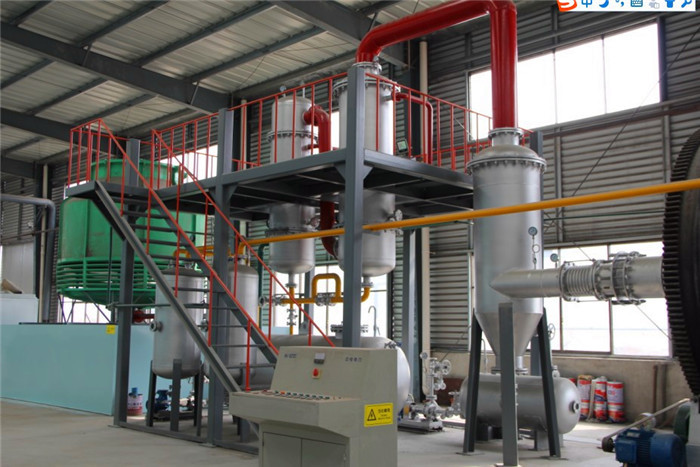 No Pollution Industrial Continuous Scrap Tire Plastic Pyrolysis to oil Production Line