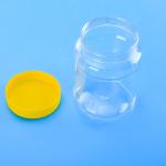 900ML Screwed Capped Plastic Round Plastic Screw Cap Jars