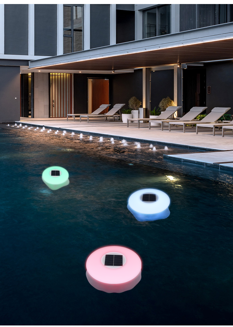 DC 6V Solar Powered Floating Light RGB Lighting 4100K Dusk To Dawn With Remote Control