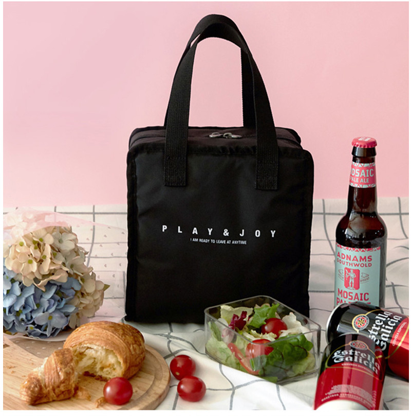 Embroidery Logo Reusable Insulated Lunch Cooler Bags