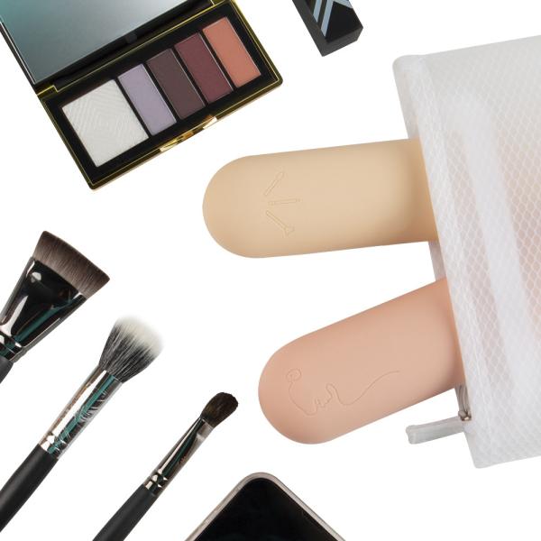 Custom Portable Travel Silicone Cosmetic Bag Makeup Storage Pouch