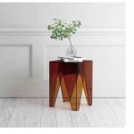 OEM ODM Square Acrylic Side Table Lucite End Table For Living Room Bedroom