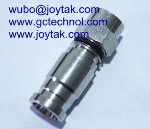 China F Compression Connector F Male conenctor For RG6 Coax Cable Satellite TV connector wholesale