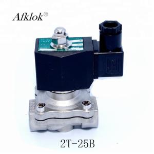 China DN25 Stainless Steel 1 inch Natural Lpg Gas Solenoid Valve DC 12V wholesale