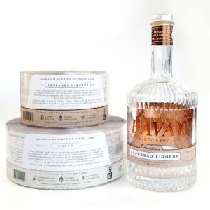 China Removable Bottle Custom Label Stickers Oil Proof Heat Resistant wholesale