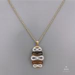 Bee Nest Rhinestone Necklace Bracelet Set K Gold Plated Stainless Steel Jewelry