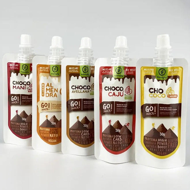 Custom Package Food Grade Stand Up Spout Pouch Bags For Beverage Juice Drink