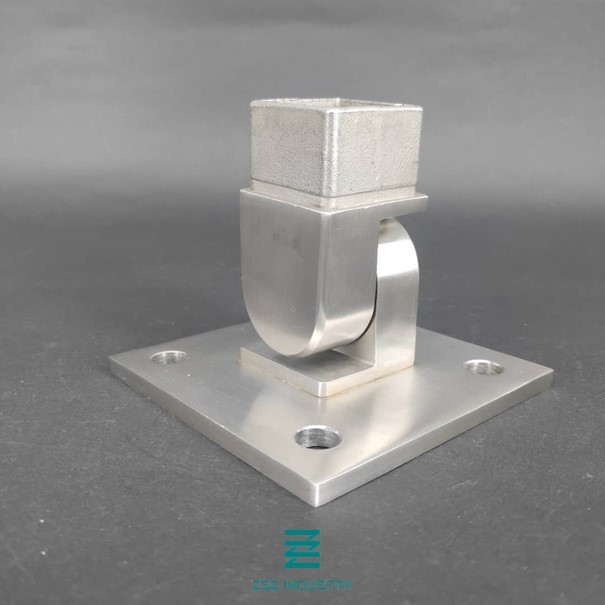Satin / Mirror Finish Metal Railing Posts For Stairs / Terrace / Balustrades